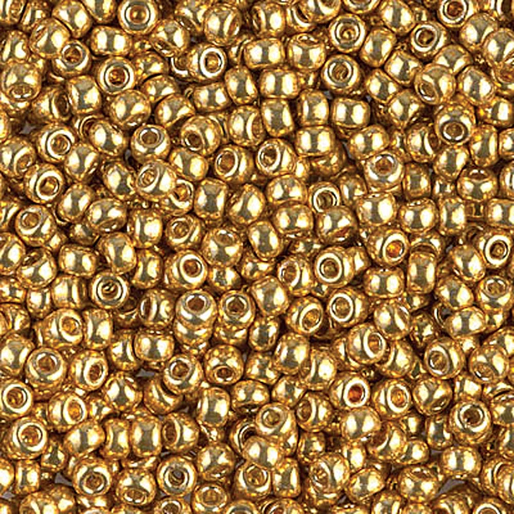 Duracoat Galvanized Gold Miyuki Seed Beads 8/0