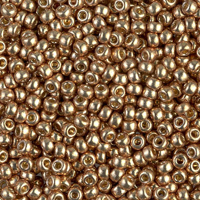 Duracoat Galvanized Champagne Miyuki Seed Beads 8/0