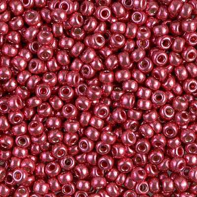 Duracoat Galvanized Light Cranberry Miyuki Seed Beads 8/0