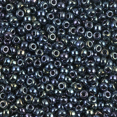 Gunmetal Iris Miyuki Seed Beads 8/0