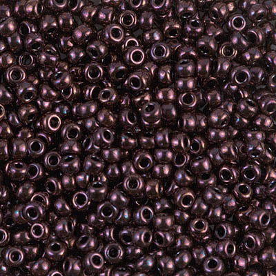 Metallic Dark Raspberry Miyuki Seed Beads 8/0