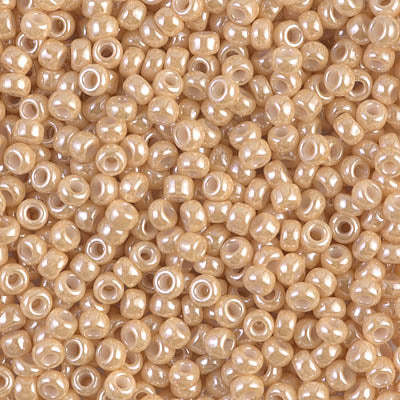Dark Beige Ceylon Miyuki Seed Beads 8/0