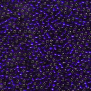 Silver-Lined Dark Sapphire Miyuki Seed Beads 8/0