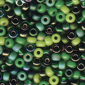 Evergreen Mix Miyuki Seed Beads 8/0