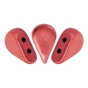 Metallic Matte Red Amos par Puca Beads