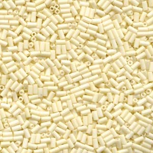 Matte Cream Miyuki Bugle Beads 3mm (#1)