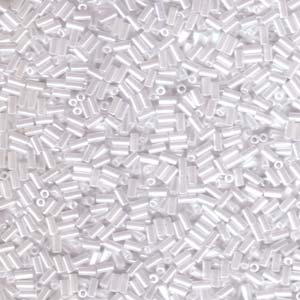 White Pearl Ceylon Miyuki Bugle Beads 3mm (#1)