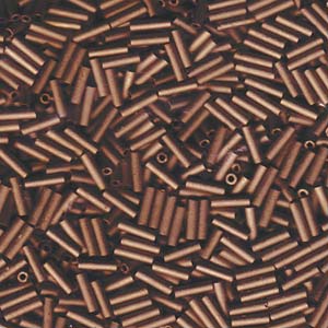 Matte Metallic Dark Bronze Miyuki Bugle Beads 6mm (#2)