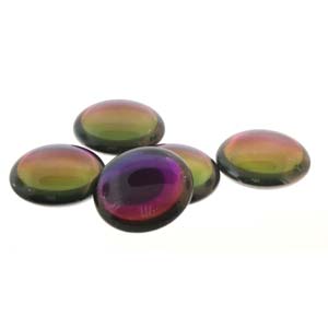 25MM Backlit Purple Haze Czech Round Cabochon