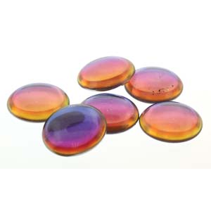 18MM Matte Backlit Vapor Czech Round Cabochon