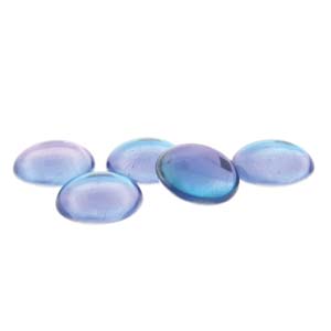 25MM Backlit Violet Ice Czech Round Cabochon