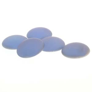 18MM Matte Backlit Violet Ice Czech Round Cabochon