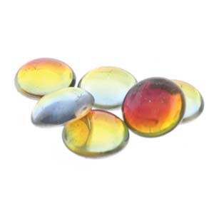 18MM Backlit Tequila Czech Round Cabochon