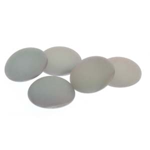 18MM Matte Backlit Utopia Czech Round Cabochon