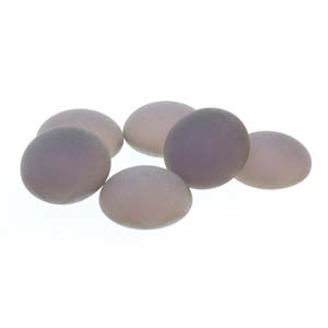 25MM Matte Backlit Vapor Czech Round Cabochon