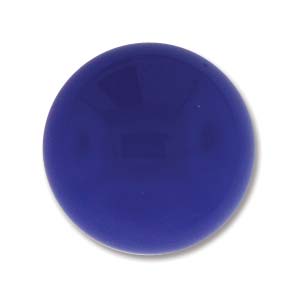 18MM Lapis Opaque Czech Round Cabochon
