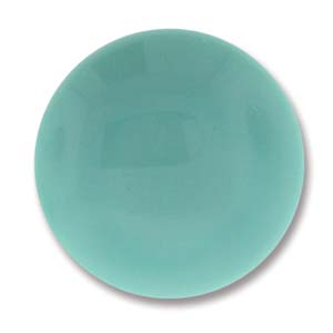 24MM Green Turquoise Czech Round Cabochon