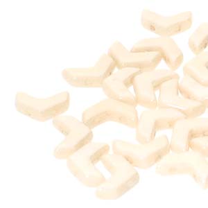 CHEVRON DUO 10X4MM BEIGE LUSTER