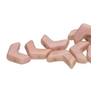 CHEVRON DUO 10X4MM CHALK RED LUSTER