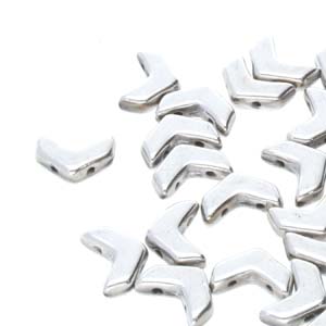 CHEVRON DUO 10X4MM JET LABRADOR