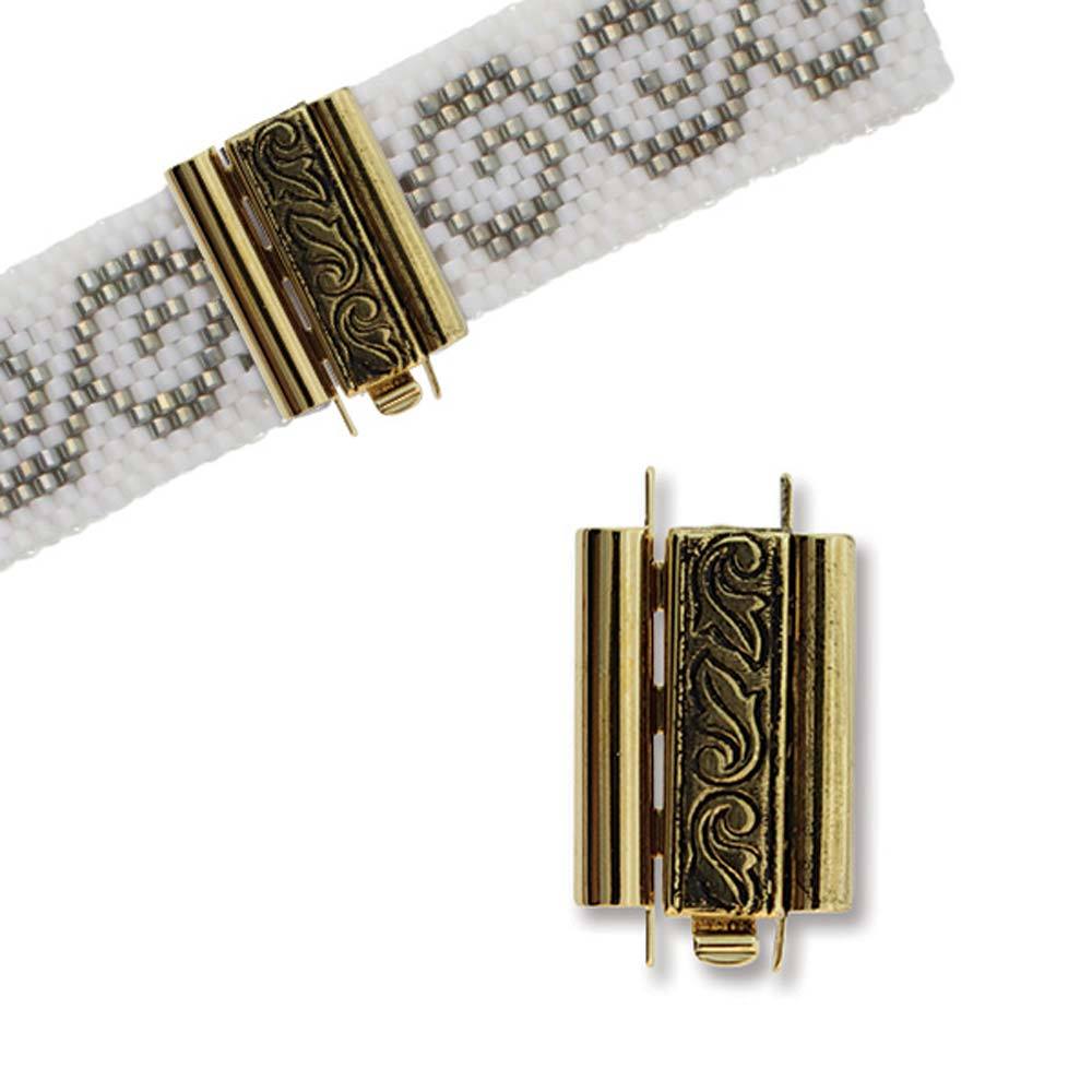 CLSP217 Elegant Elements Beadslide Clasp - Swirl Design