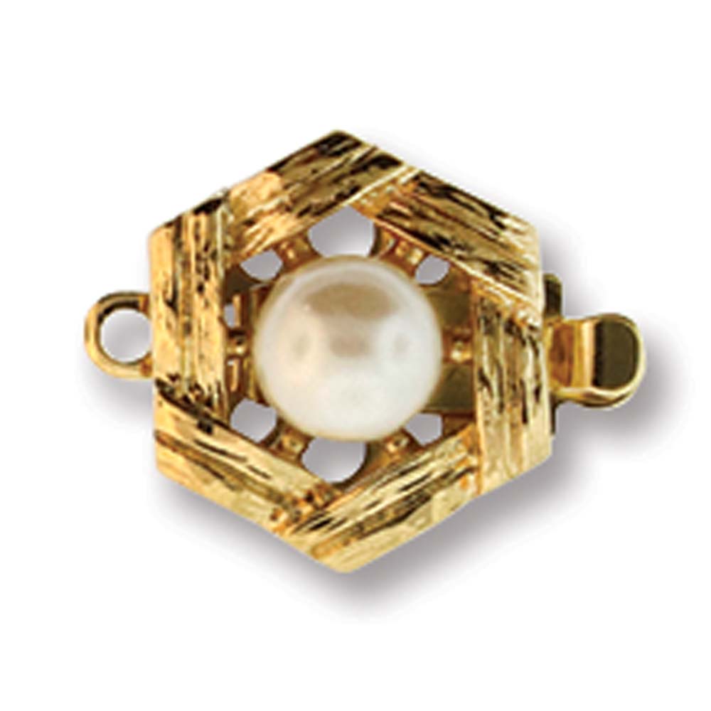 CLSP433 Elegant Elements Single Strand Clasp with Pearl