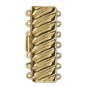 CLSP58 Elegant Elements 7 Strand Clasp - Rectangle Design
