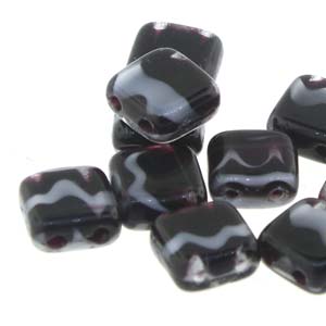 TILE 2H JET/GREY STRIPE