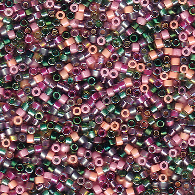 Lavender Garden Mix Miyuki Delica Beads 11/0
