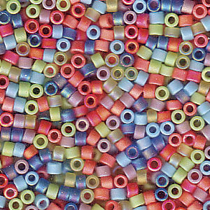 Mix Matte Rainbow AB Miyuki Delica Beads 11/0
