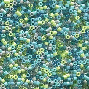 Mix Caribbean Waters Miyuki Delica Beads 11/0