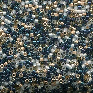 Mix Dress Blues Miyuki Delica Beads 11/0