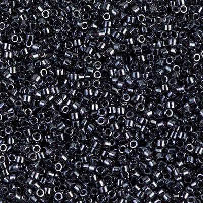 Gunmetal Miyuki Delica Beads 11/0