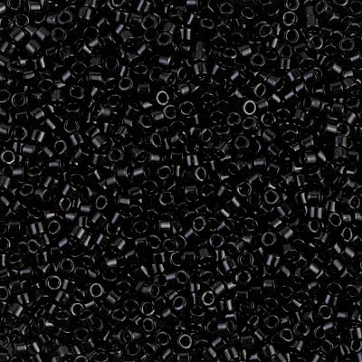 Black Miyuki Delica Beads 11/0