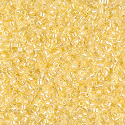 Pale Yellow Miyuki Delica Beads 11/0