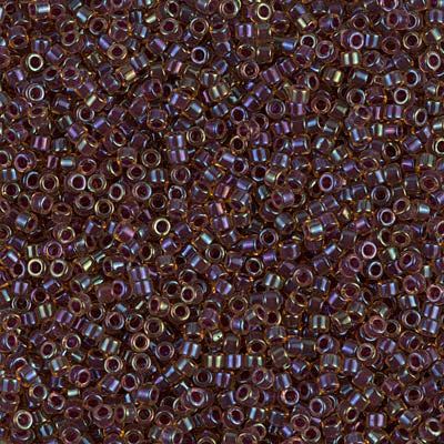 Lined Wine AB Miyuki Delica Beads 11/0