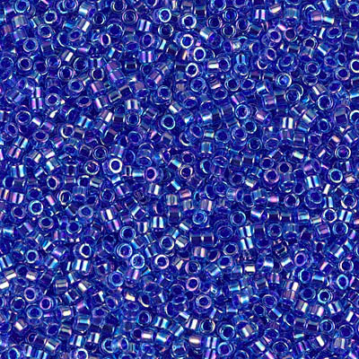 Blue Violet AB Miyuki Delica Beads 11/0