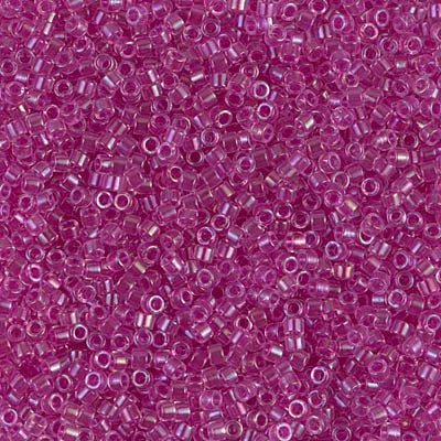 Light Fuchsia AB Miyuki Delica Beads 11/0