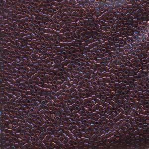 Transparent Raspberry AB Miyuki Delica Beads 11/0