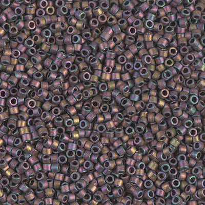 Matte Metallic Rose/Gold Iris Miyuki Delica Beads 11/0