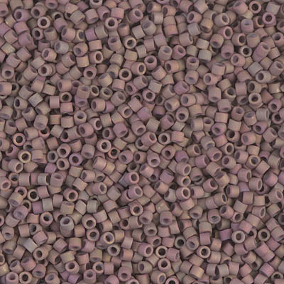 Matte Metallic Dusky Clay AB Miyuki Delica Beads 11/0