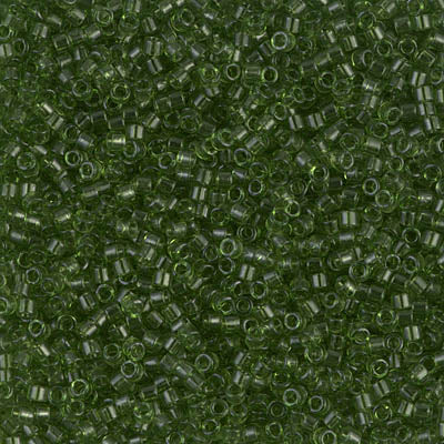 Transparent Olive Miyuki Delica Beads 11/0