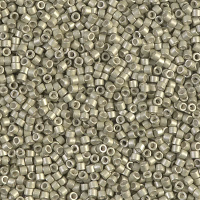 Galvanized Semi-Frosted Aloe Miyuki Delica Beads 11/0