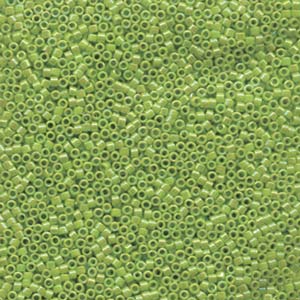 Transparent Olive AB Miyuki Delica Beads 11/0