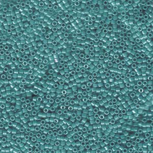 Transparent Caribbean Teal AB Miyuki Delica Beads 11/0
