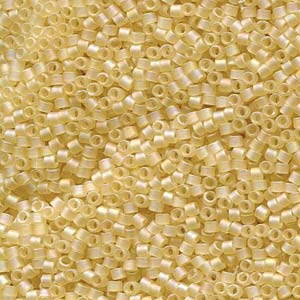 Transparent Matte Crystal Ivory Luster Miyuki Delica Beads 11/0