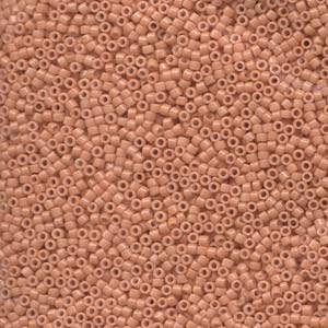 Dyed Opaque Peach Miyuki Delica Beads 11/0