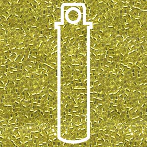 Silver Lined Yellow Miyuki Delica Beads 11/0