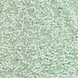 Opaque Light Mint AB Miyuki Delica Beads 11/0