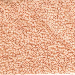 Matte Opaque Light Peach Miyuki Delica Beads 11/0